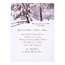 Winter Wedding schön Ankündigungskarten