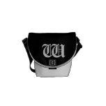 Winterfarben mit Monogramm-Minibote-Tasche Kuriertasche