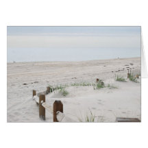 Winterzeit-Strand Grußkarten