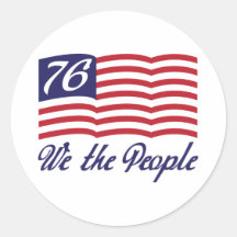 Wir die Leute '76 Runder Sticker
