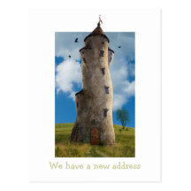Wir haben eine neue Adresse - Postkarteneinladung