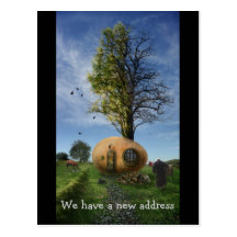 Wir haben eine neue Adresse - Postkarteneinladung