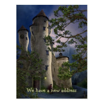 Wir haben eine neue Adresse - Postkarteneinladung
