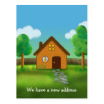 Wir haben eine neue Adresse - Postkarteneinladung