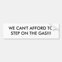 WIR KÖNNEN UNS TOSTEP AUF DEM GAS NICHT LEISTEN!!! AUTO STICKER