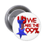 Wir sind 99% steigender Stern Anstecknadelbuttons