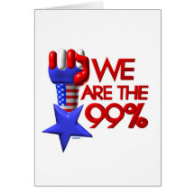 Wir sind 99% steigender Stern Karte