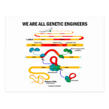 Wir sind alle genetische Ingenieure (RNS Verstärke Postkarte
