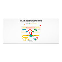 Wir sind alle genetische Ingenieure (RNS Verstärke Personalisierte Werbekarte