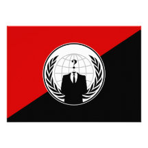 Wir sind anonyme Anarchisten-Flagge Ankündigungskarten