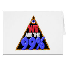 Wir sind der 99% Occupy Wall Streetprotest Karte