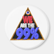 Wir sind der 99% Occupy Wall Streetprotest Magnete