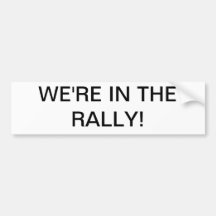 Wir sind in der Kundgebung! Auto Sticker