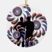 Wirbel um Paare Ornamente