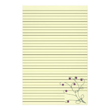 Wirbelndes mit Blumenstationäres - gezeichnet Bedrucktes Papier