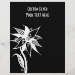 Wirble Blume - negatives B&W Flyerdesign