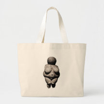 Wirklich alte Frauen: Venus von Willendorf Leinentaschen