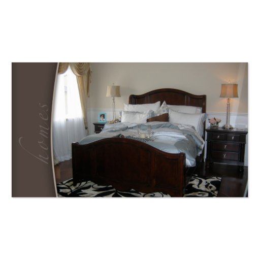 Wirkliche Anwesen-Inszenierungs-Schlafzimmer-Gesch Visitenkartenvorlage