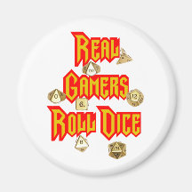 Wirkliche Gamers-Rollenwürfel Magnets