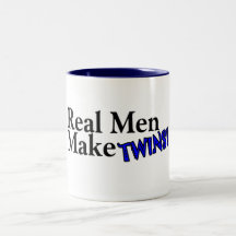 Wirkliche Männer machen Zwillinge (b) Tasse