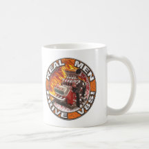 Wirklicher Becher des Mann-Antriebs-V8s Tasse
