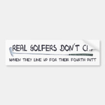 Wirklicher Golfspieler don´t Schrei Autosticker