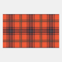 Wirklicher schottischer Tartan - Wemyss Rechrteckaufkleber