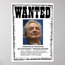 Wirtschaftlicher Terrorist Georges Soros wollte Pl Posterdruck
