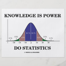 Wissen ist Power tut Statistiken (Notfall-Spaß) Flyer