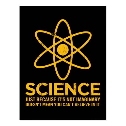 Wissenschaft - gerade weil sein nicht eingebildete postkarten