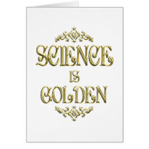 WISSENSCHAFT ist golden Karten