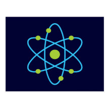 Wissenschafts-Atom Postkarten