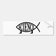 Wissenschafts-Fische Auto Sticker