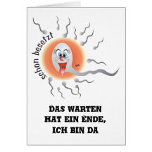 witzige Geburtsanzeige Karte