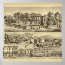 Wohnsitz von John ein Wärter Sewickley Posterdrucke