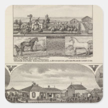 Wohnsitze und Bauernhöfe, Wellington, Kansas Stickers