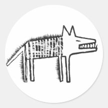 Wolf-Aufkleber