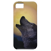 Wolf, der am Mond heult iPhone 5 Schutzhüllen