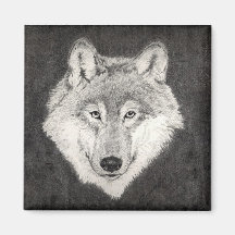 Wolf-Magnet Kühlschrankmagnet