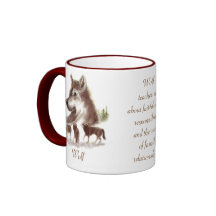 Wolf-Tier-Totem Teetasse