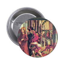 Wolfgang-Altar innerhalb der links Flügel-Szene un Anstecknadelbutton