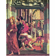 Wolfgang-Altar innerhalb der links Flügel-Szene un Photofiguren