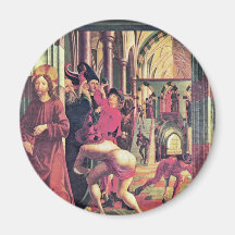 Wolfgang-Altar innerhalb der links Flügel-Szene un Kühlschrankmagnet