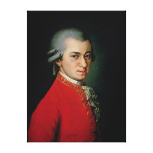 Wolfgang Amadeus Mozart, 1818 Gespannter Galeriedruck