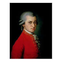 Wolfgang Amadeus Mozart, 1818 Postkarte