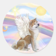 Wolken - Engel Akitas Inu Stickers