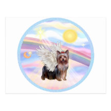 Wolken - Yorkshire-Terrier-Engel (stehend) Postkarten