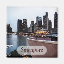 Wolkenkratzer-Ansichten: Singapur-Magnet