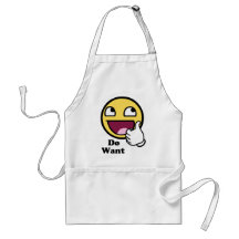 Wollen Sie fantastischen Gesichts-smiley Schürzen