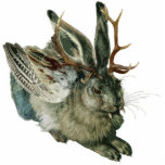 Wolpertinger Ausschnitt-Magnet/Skulptur